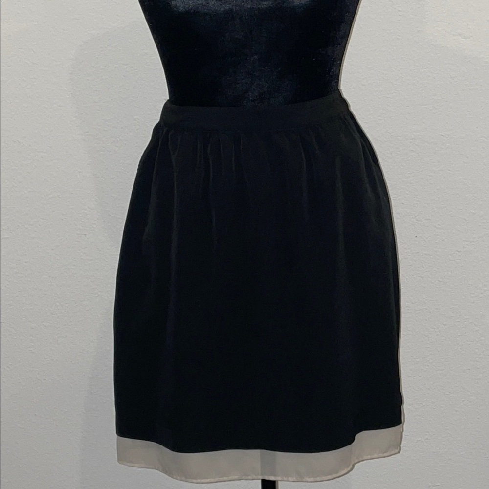Mossimo Supply Co. Black Chiffon Skirt w/Pockets